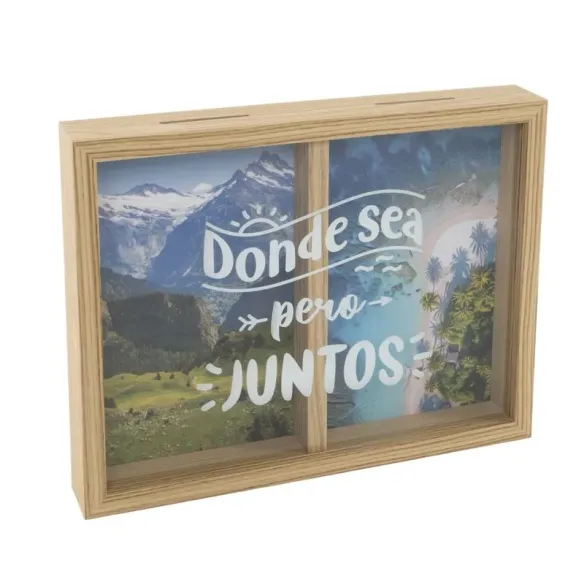 hucha madera doble mar y montana