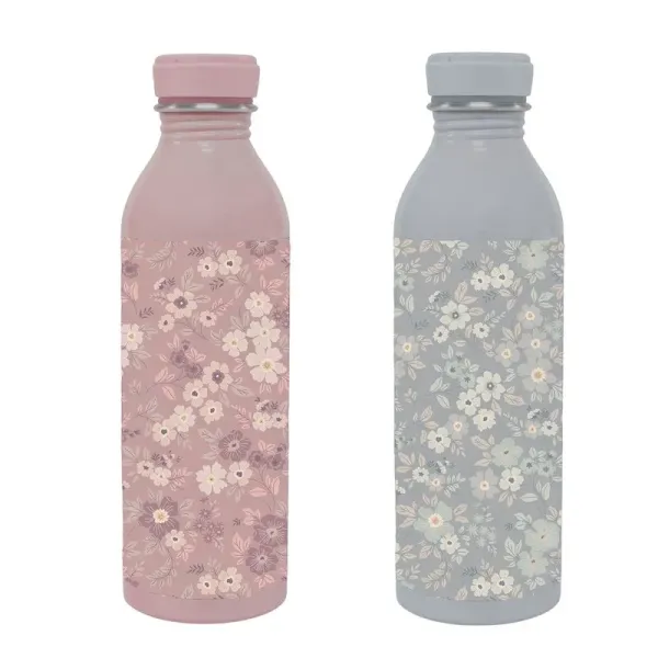 botella aluminio flores 540 ml