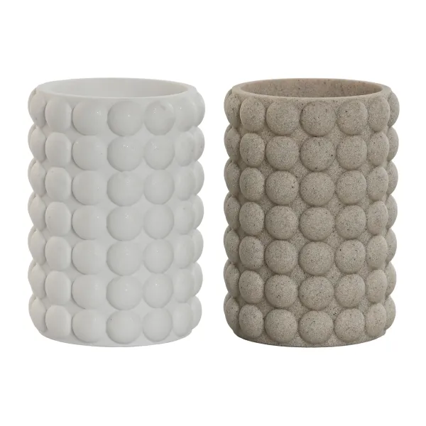 vaso bano resina circulos