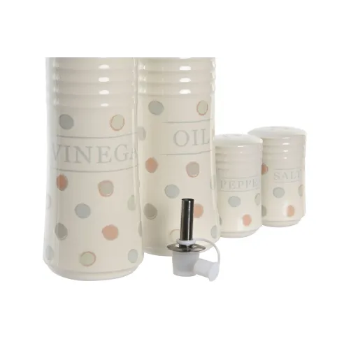 juego aceitera y vinagrera con soporte