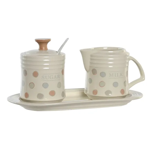 azucarero con lechera topitos