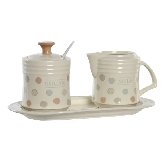 azucarero con lechera topitos