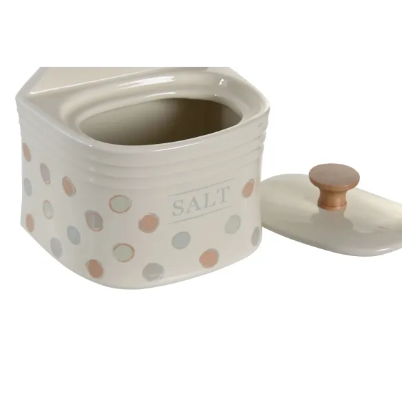 salero topitos beige