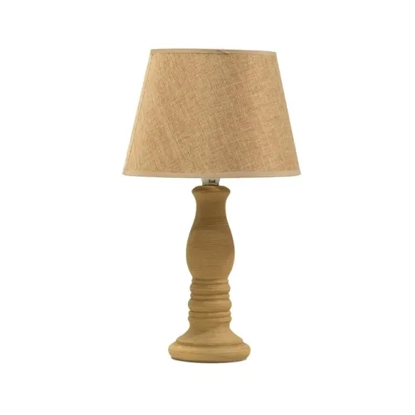 lampara sobremesa marron