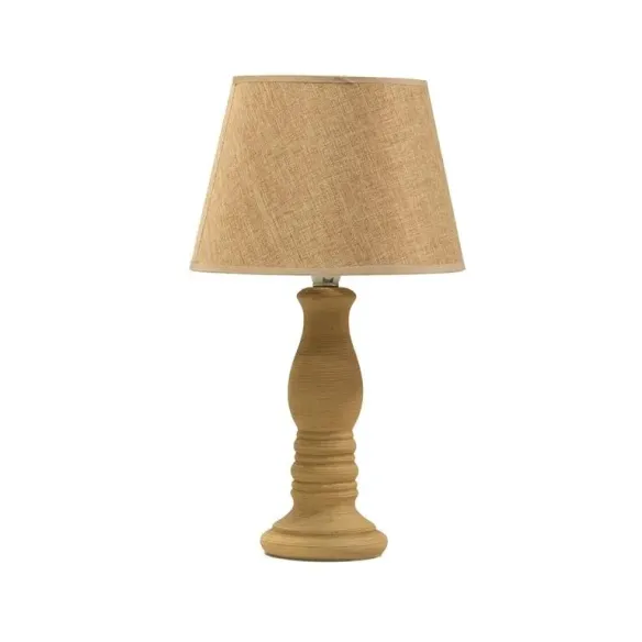 lampara sobremesa marron