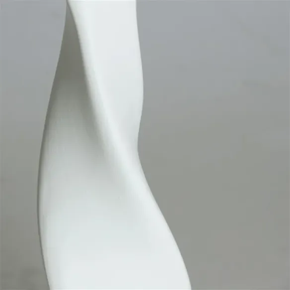 jarron jena blanco forma espiral