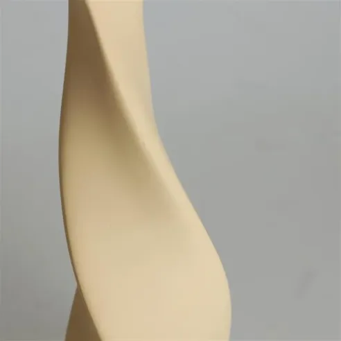 jarron jena forma espiral beig