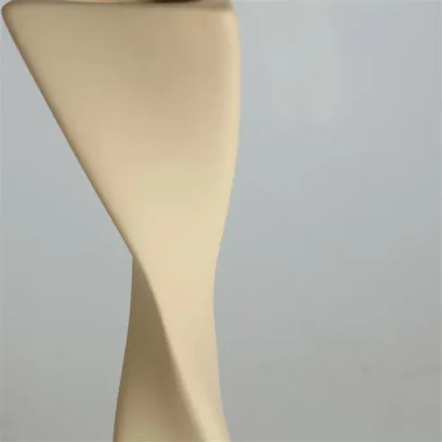 jarron jena forma espiral beig