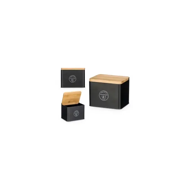 salero negro tapa bambu