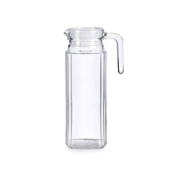 jarra cristal cuadrada rayada 1l 2