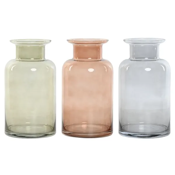 jarron florero cristal colores