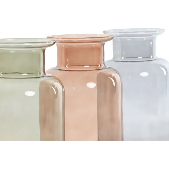 jarron florero cristal colores