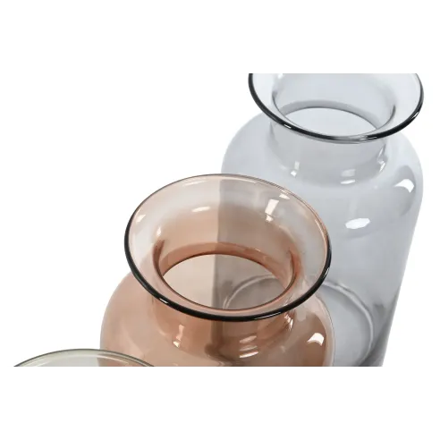 jarron florero cristal colores