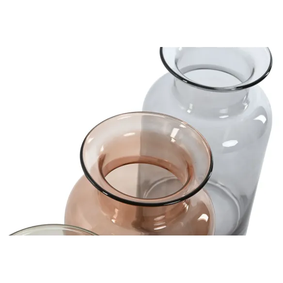 jarron florero cristal colores