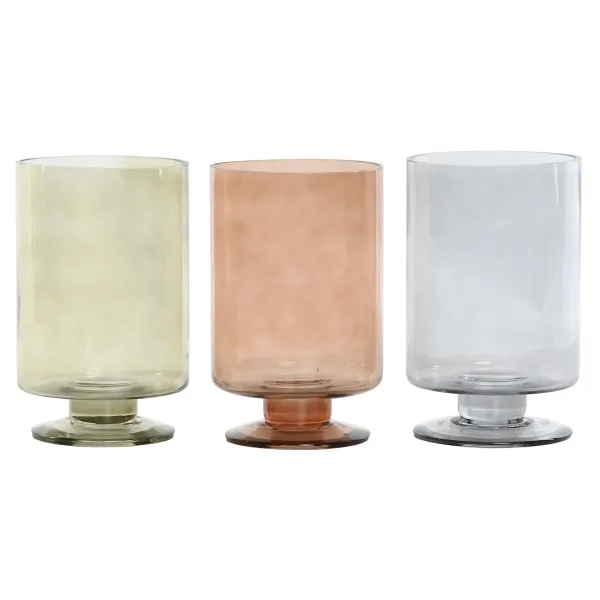 jarron florero cristal colores