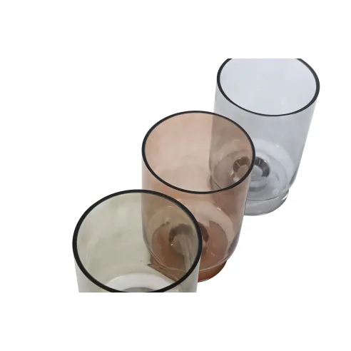 jarron florero cristal colores