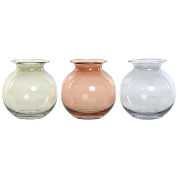 jarron florero cristal colores