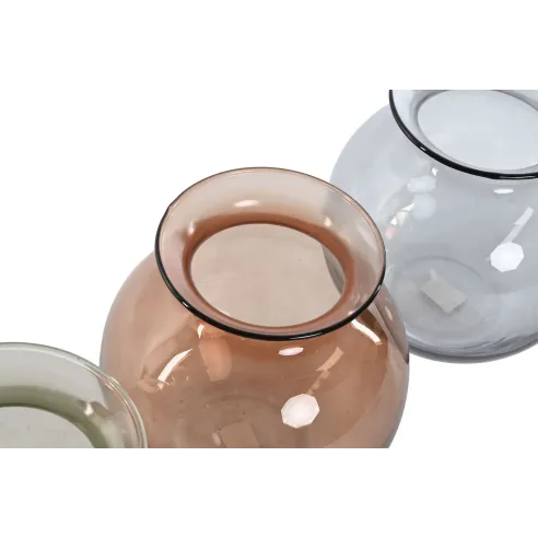 jarron florero cristal colores