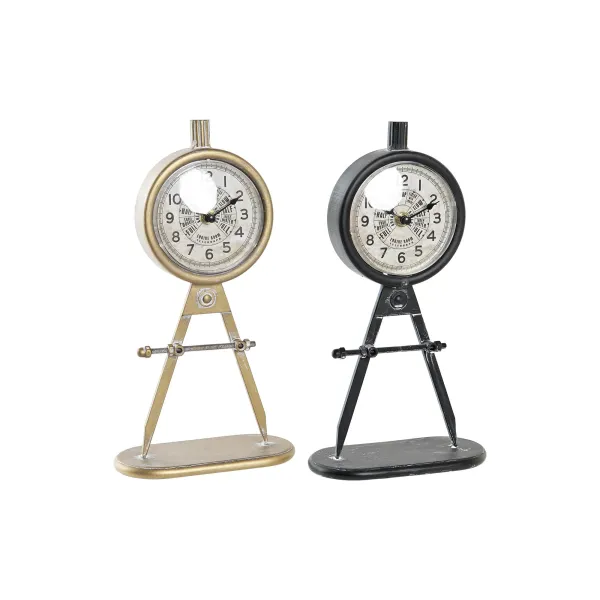 reloj sobremesa hierro forma negro