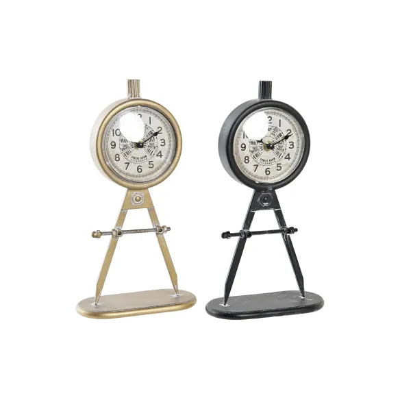 reloj sobremesa hierro forma negro