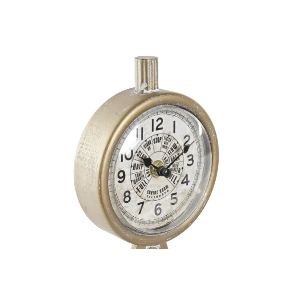 reloj sobremesa hierro forma negro 2