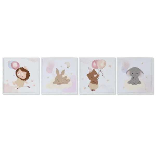 cuadro lienzo animal con tela