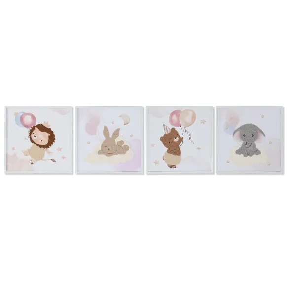 cuadro lienzo animal con tela