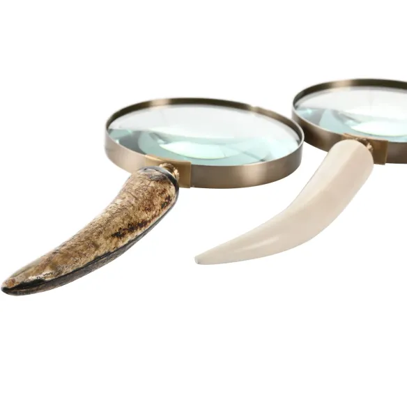 lupa de mano forma cuerno