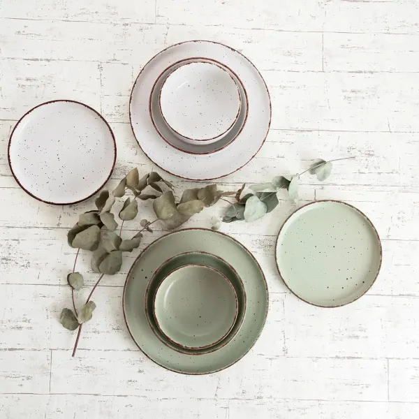 plato hondo ceramico duna verde 2